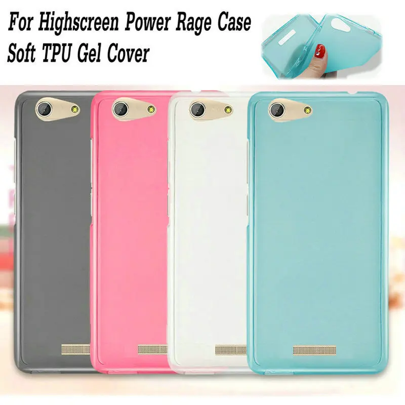 Чехол Highscreen Power Rage роскошный мягкий гелевый из ТПУ силиконовый чехол для 5 0 ''