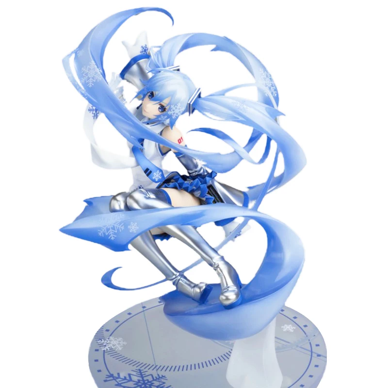 

First Snow Miku Scale Figure Hatsune Miku Snow Miku 15th Anniversary 1/7 Scale PVC Figure Collectible Model Toy 24.5cm
