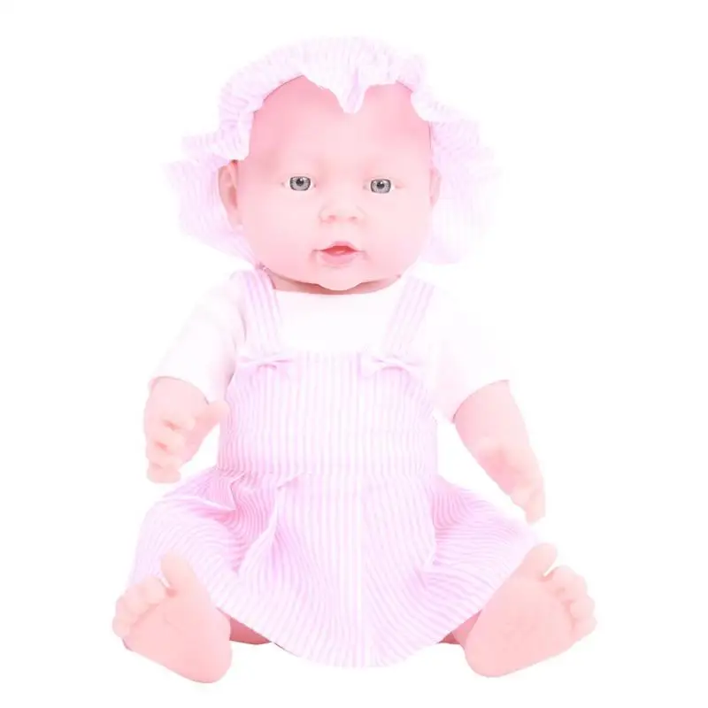 41/50 см виниловые Reborn Baby Doll для новорожденных Детские моделирования куклы Мягкие Детские Детский сад реалистичные Playmate модель игрушка с одеждой - Цвет: 41cm girl 01