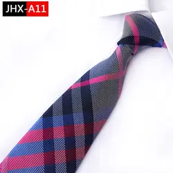 Мужской галстук в полоску шелковые галстуки Классический синий розовый черный жаккардовый галстук костюм свадебные деловые галстуки
