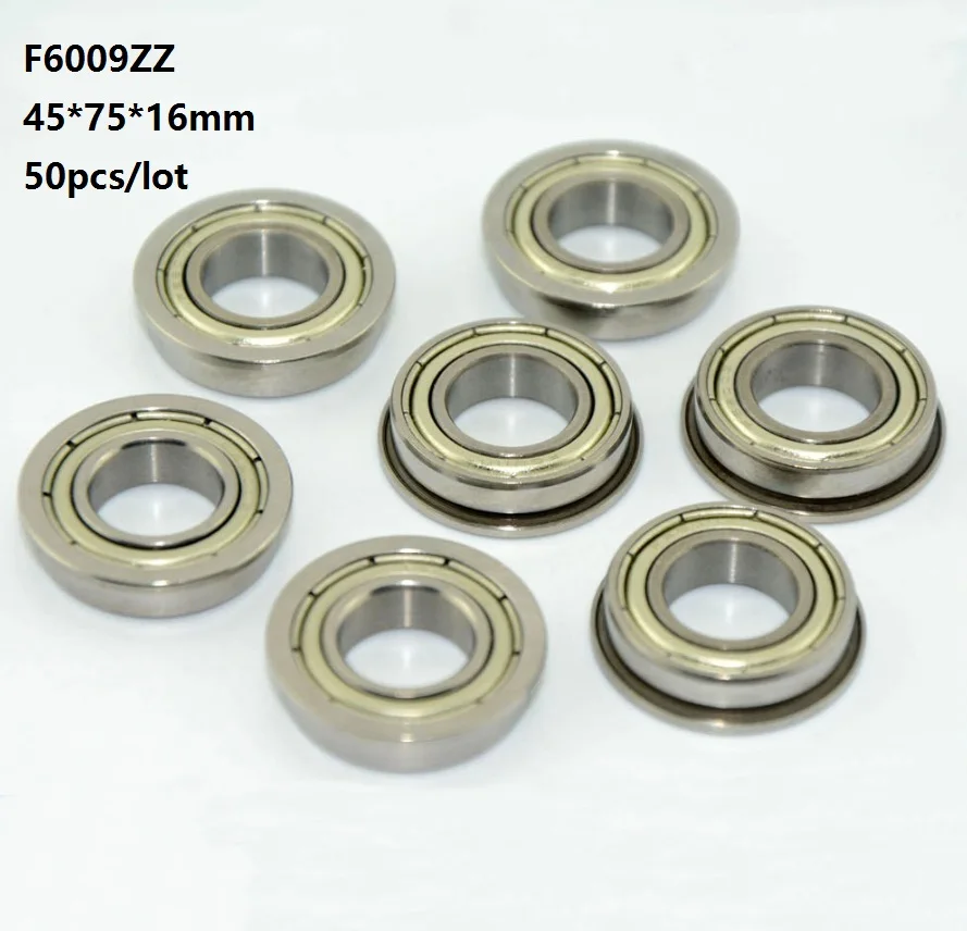

50 шт./лот F6009ZZ F6009 ZZ F6009Z 45x75x16 мм двухслойный фланцевый радиальный шарикоподшипник 45*75*16 мм