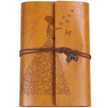 Refillable Notebook Journals,A6 Leather Bound Travel Diary Art Drawing Sketchbook Journals to Write in for Women/Valentine's D