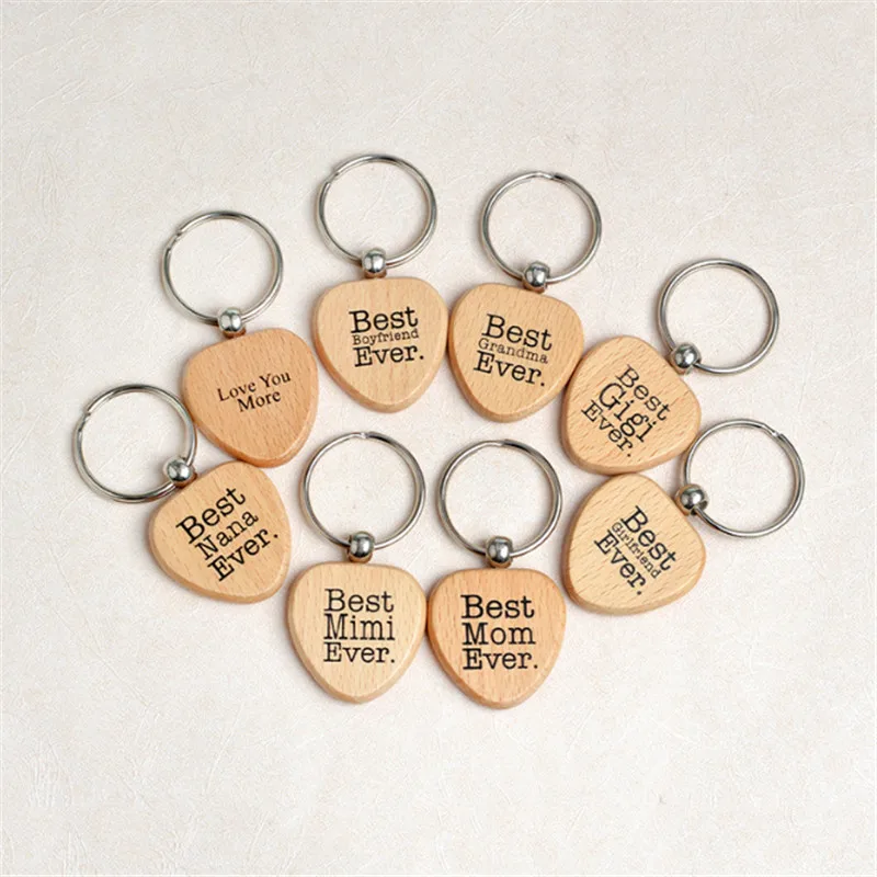 

wooden Key chain Best Boyfriend/Nana/GIgi/Mom /Grandma Ever Key buckle