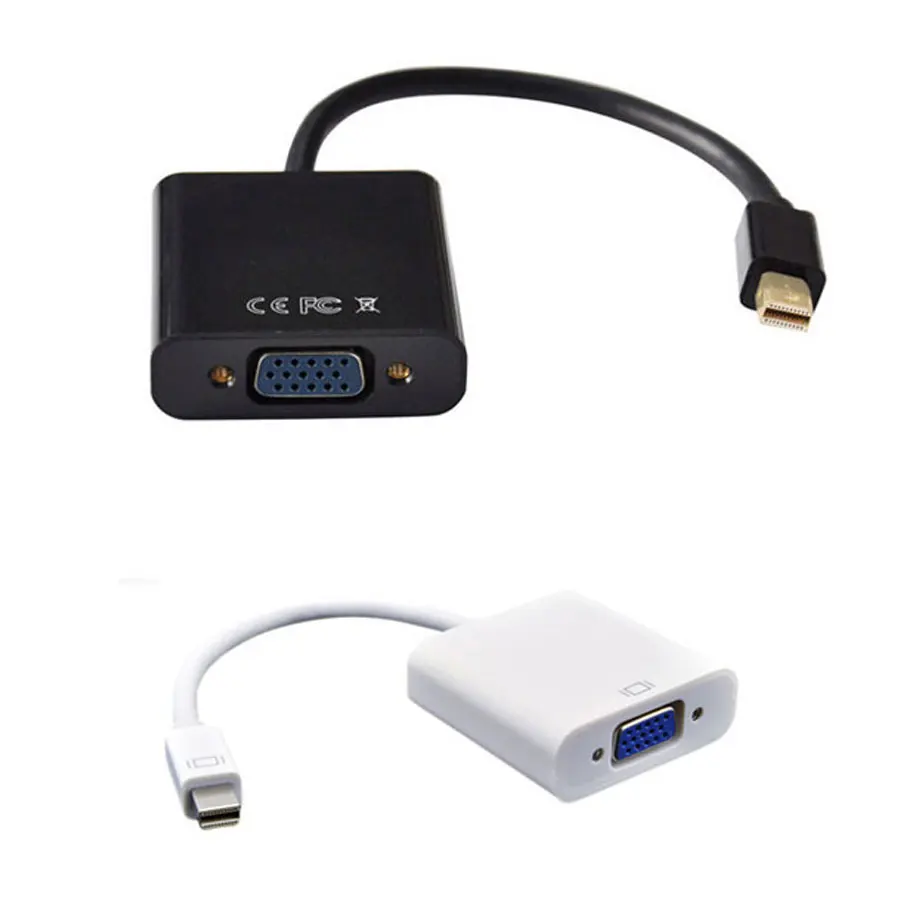 Мини порт дисплея 1080P Mini Thunderbolt DP к VGA Кабель адаптер для MacBook Air Pro iMac Mac|thunderbolt mini