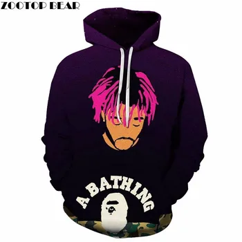 

Pinking Hair Mens Pullover hoodies Streetwear Sweatshirt Casual Hoodie Long Sleeve Anime 2019 New Tops Sell Men ZOOTOP BEAR