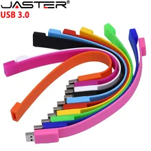 JASTER USB 3,0 10 видов цветов браслет на запястье ручка-накопитель 4 ГБ 8 ГБ 16 ГБ 32 ГБ usb флэш-накопитель 64 Гб Модель браслета U диск