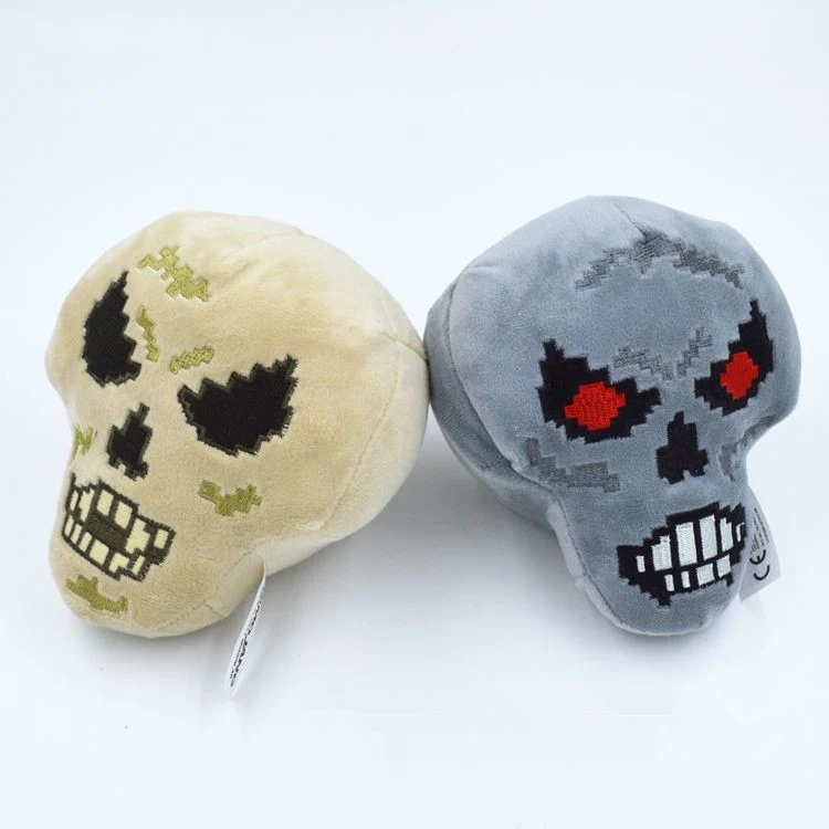 10pcs/lot Minecraft Skull Plush Toys High Quality Stuffed Plush Toys Minecraft Cartoon Game Toys Doll for Kids Party Gifts
