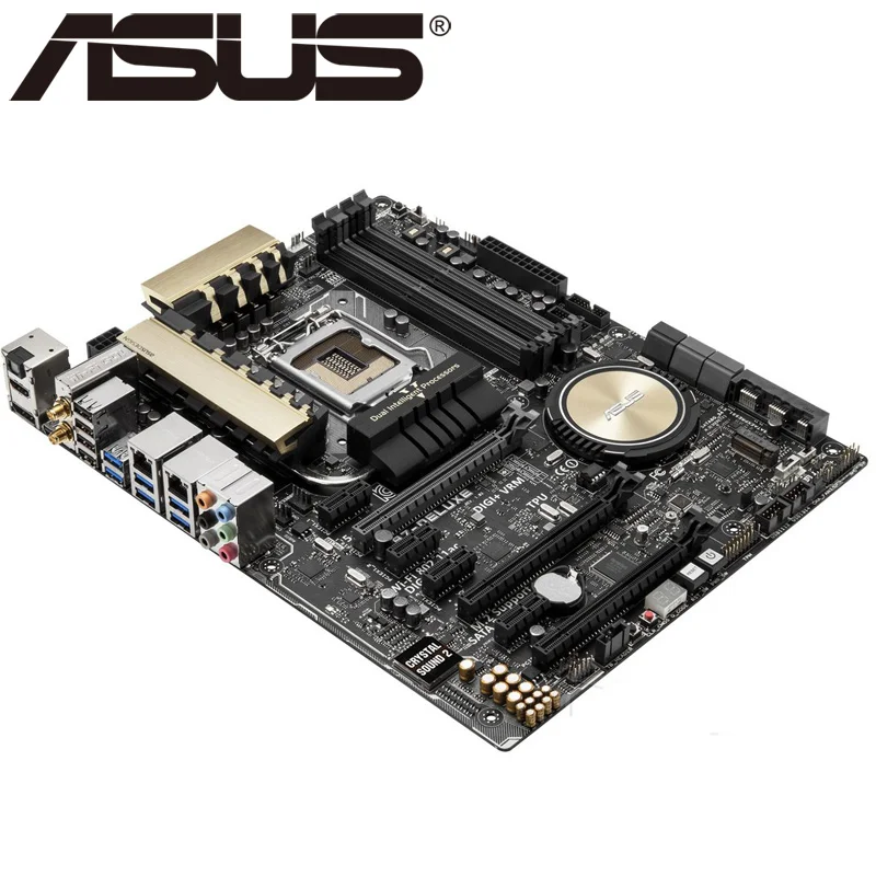 Настольная Материнская плата Asus Z97 Deluxe Socket LGA 1150 i3 i5 i7 DDR3 32G ATX UEFI BIOS оригинальная б/у