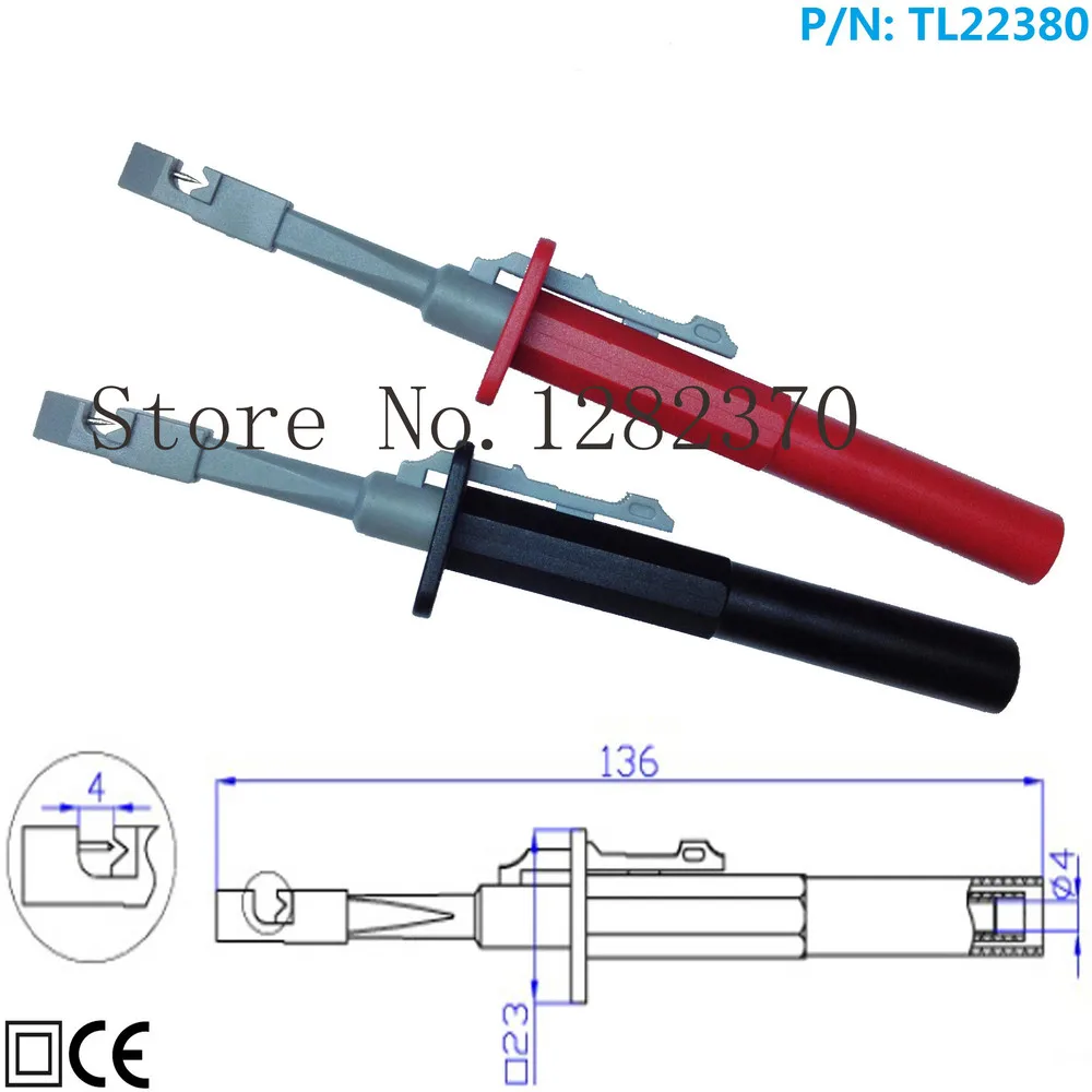 

[SA] TL22380 professional rapid fully insulated lossless Free broken line barbed wire harness test car clip Piercer --10PCS/LOT