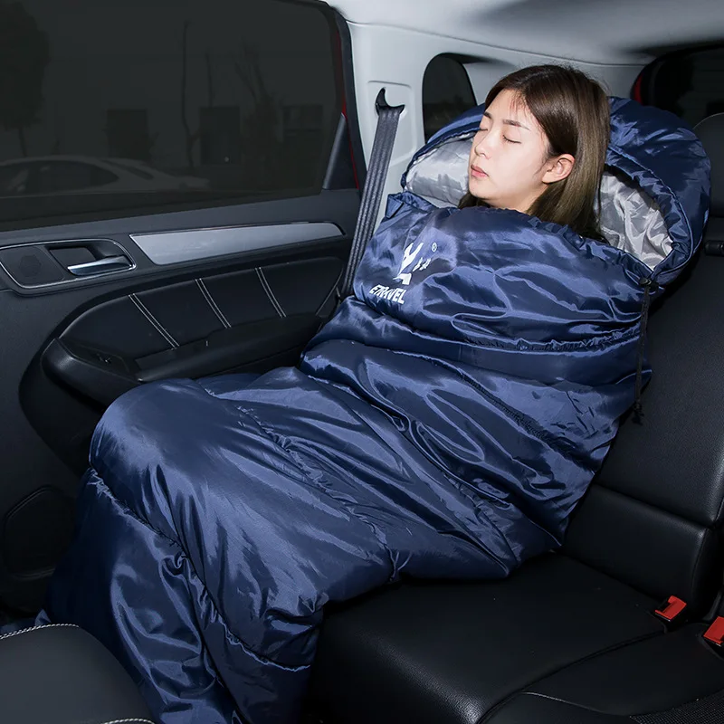 Winter outdoor products adult nature hike portable lazy bag Outdoor camping travel warm cotton sleeping bag Winter outdoor products adult nature hike portable lazy bag Outdoor camping travel warm cotton sleeping bag