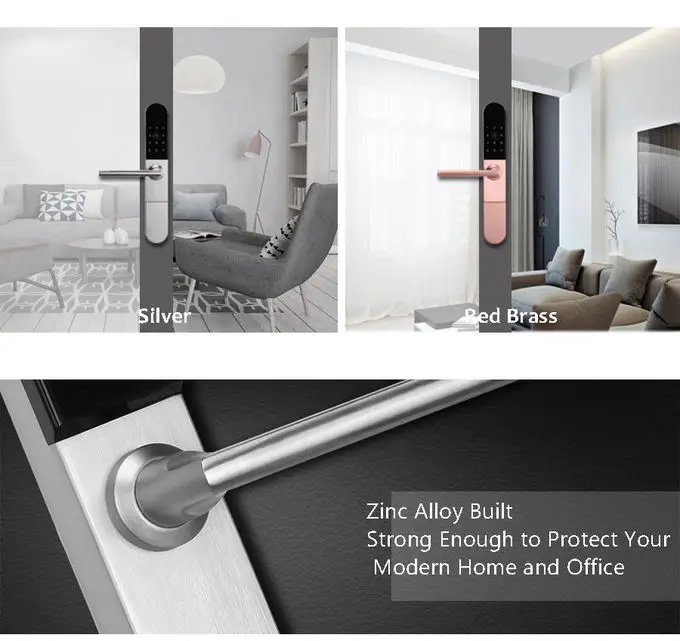 Водонепроницаемый Keyless Европейский Bluetooth WiFi электронный дверной замок, приложение умный цифровой кодовый замок для алюминиевой двери