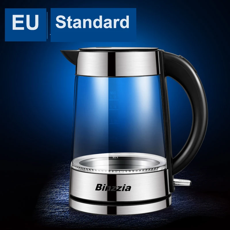 Germany imported electric glass kettle boiling wate with LED light anti