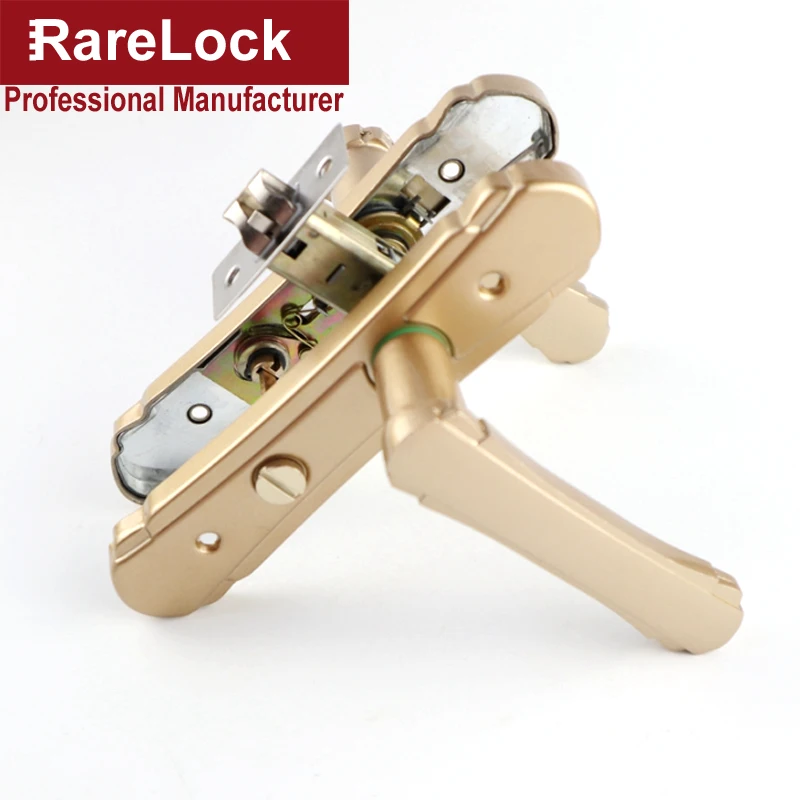 Rarelock дверная ручка без ключа, замок для спальни, ванной комнаты, женский гардероб, платье, примерочная комната, Туалет, для общего удобства MS526 ii