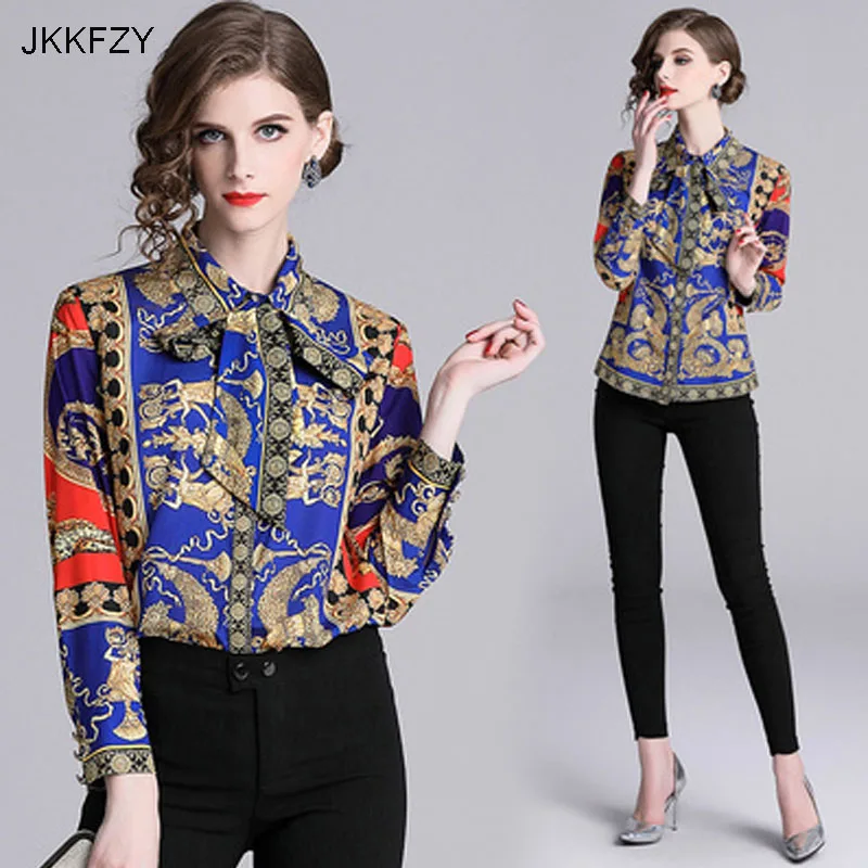 JKKFZY Women Shirt Elegant Casual Blouse 2018 Autumn Winter New Ladies Long Sleeve Tops Turn-down Collar Shirt JKKFZY Women Shirt Elegant Casual Blouse 2018 Autumn Winter New Ladies Long Sleeve Tops Turn-down Collar Shirt