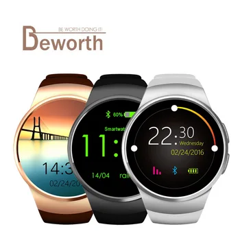 

KW18 Smart Watch Bluetooth Support SIM TF Card Heart Rate Monitor Inteligent Smartwatch Full Round IPS for iOS Android Phone