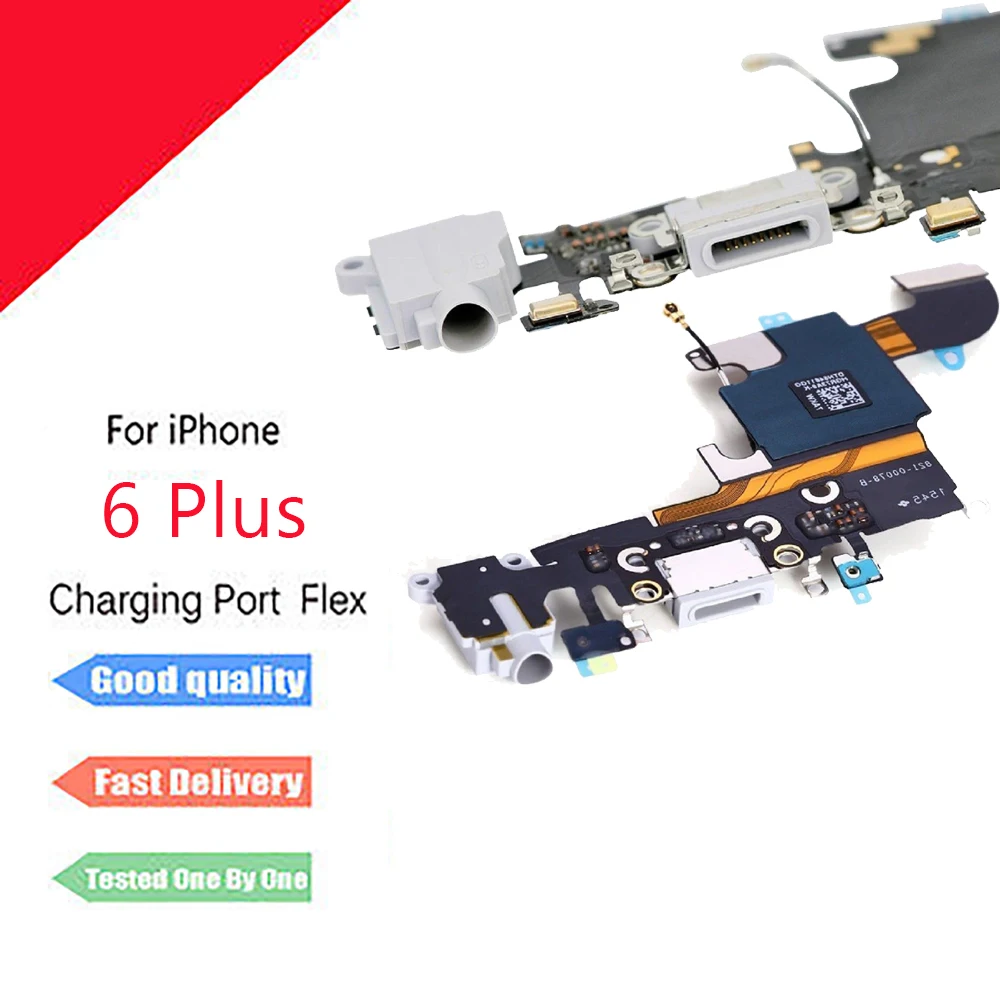 For iPhone 6 Plus Flex Cable Charging Connector Dock Port Speaker Receiver Earphone Flex Cable
