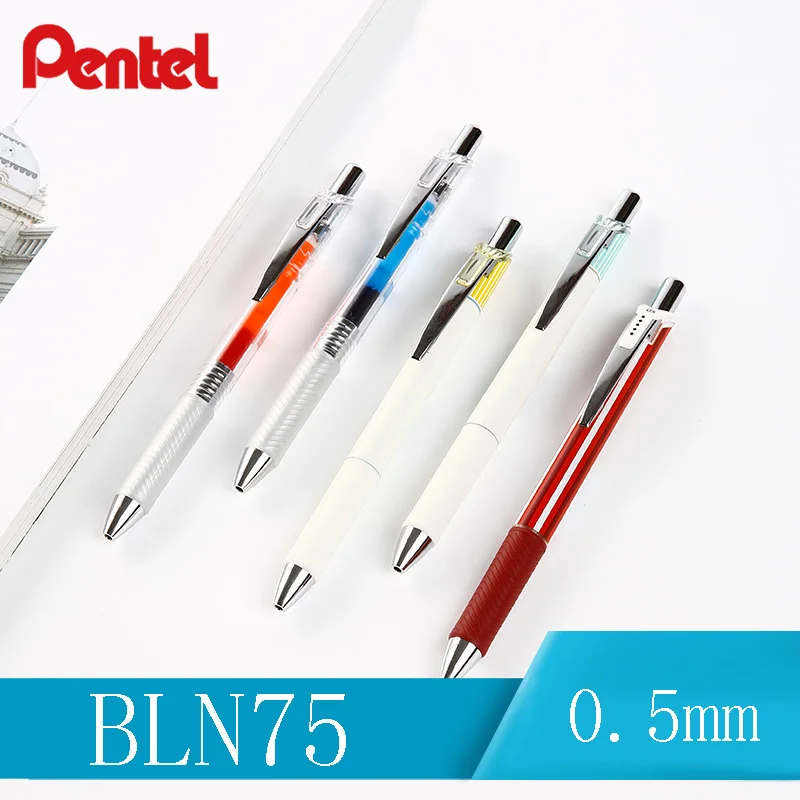 1 шт. Япония Pentel Energel быстросохнущая гелевая ручка BLN75 цветная шариковая с прессом