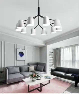 

Nordic style living room lamp simple modern atmosphere home living room chandelier creative personality bedroom dining room lamp