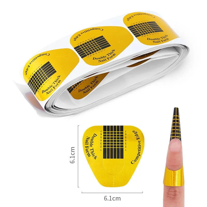 10 шт./упак. гвоздь бумажный лоток французский маникюрная наклейка для ногтей подковы защитный бумажный держатель для дизайна ногтей расширитель гель