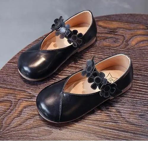 School Shoes For Girls Children's Black Casual Leather Autumn Baby Kids ...