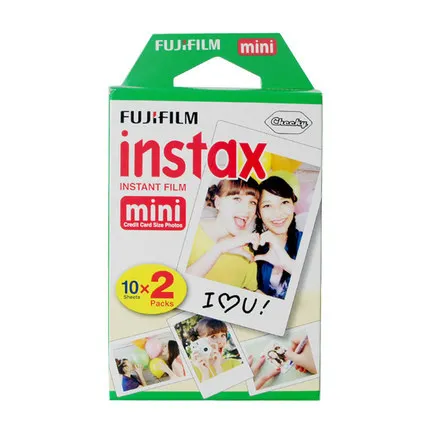 Fuji Плёнки Instax Mini Плёнки белый край 20 штук для Fuji Instax Mini Камера быстро mini7s/8/25/ 50 S