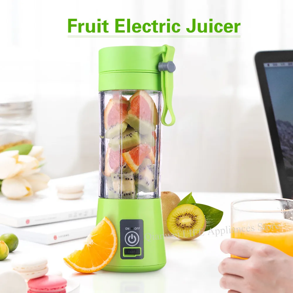 

Fimei 380ml Portable Juice Blender USB Charging 4/6 Blades Juice Maker Juicer Cup Extractor Machine Fruit Cut Mixer Baby Food