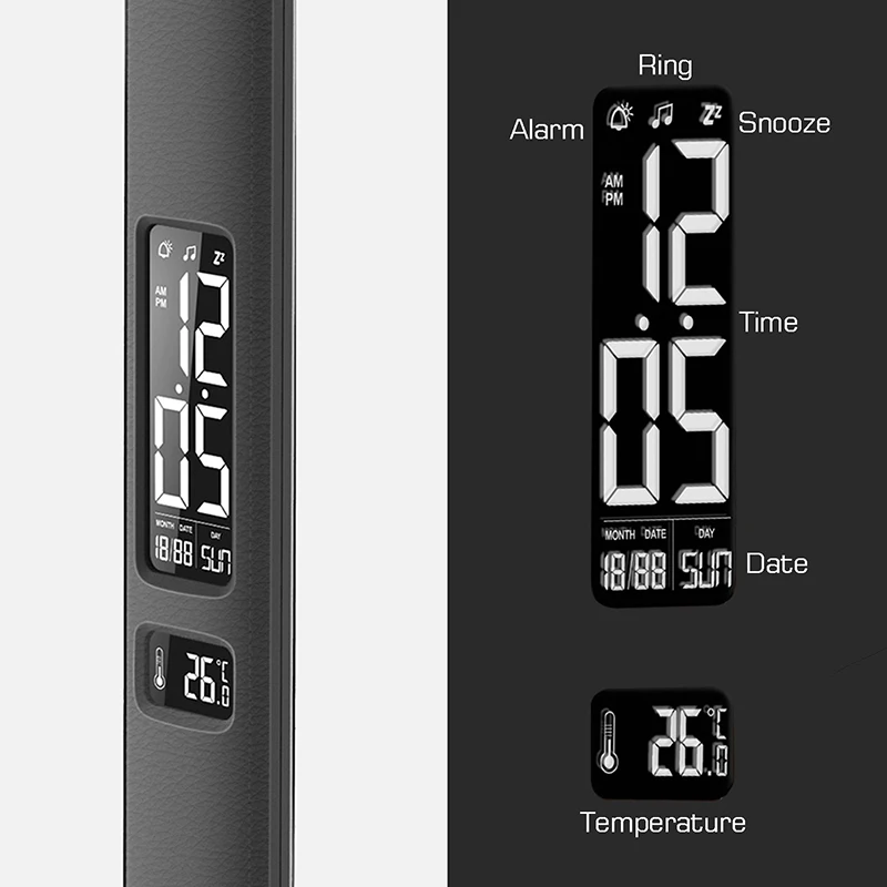 - Artpad Modern Leather 8W Dimable Office Desktop Light Led Foldable Table Lamp with Alarm Clock for Business Work Children Gift | RadiantHomeLighting