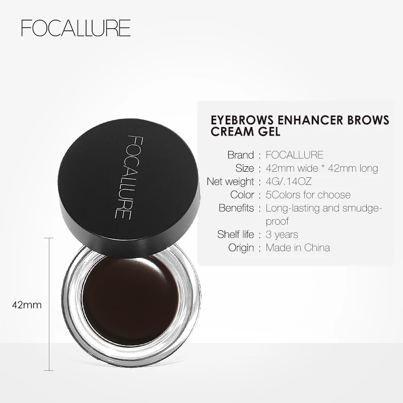 FOCALLURE Eyes Comestic Водонепроницаемая гелевая подводка для глаз макияж долговечная