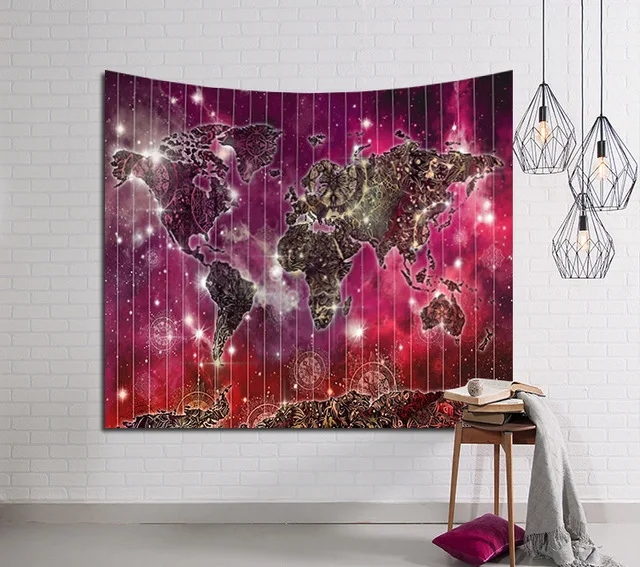 Galaxy настенный гобелен, луна, паук, хиппи, домашний декор в стиле ретро, Йога, пляжное полотенце 150x130 см/150x100 см/150X200 см/150X230 см