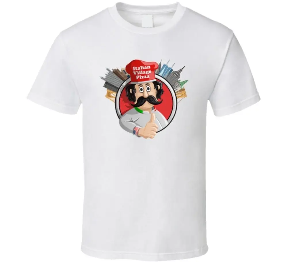 Italian Village Pizza Restaurant Foodie Tour Brand Logo Fan T