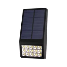 TAMPROAD Лидер продаж Солнечный настенный светильник 15LED крыльцо сад лампа поликремния 5,5 В в Вт 1 Вт солнечные панели огни открытый двор Освещение