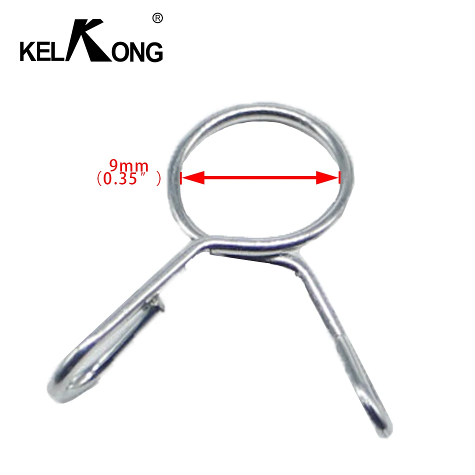 

KELKONG 5Pcs/set 9mm Fuel Line Hose Tubing Spring Clips Clamps Assortment Kit for Motorcycle Scooter ATV HW172