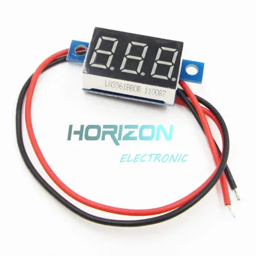 

DC 3.3V - 17V Blue LED Panel Meter Mini Lithium Battery Digital Voltmeter