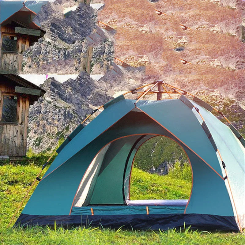 Outdoor High-quality Tents 3-4 People Automatic Tents Singer Anti-torrento Man Camping Tents Multi-functional Tent