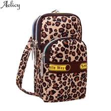 Aelicy модная женская сумка на плечо на молнии с принтом, мини-сумочка на запястье, кошелек для монет на молнии, Спортивная разноцветная сумочка