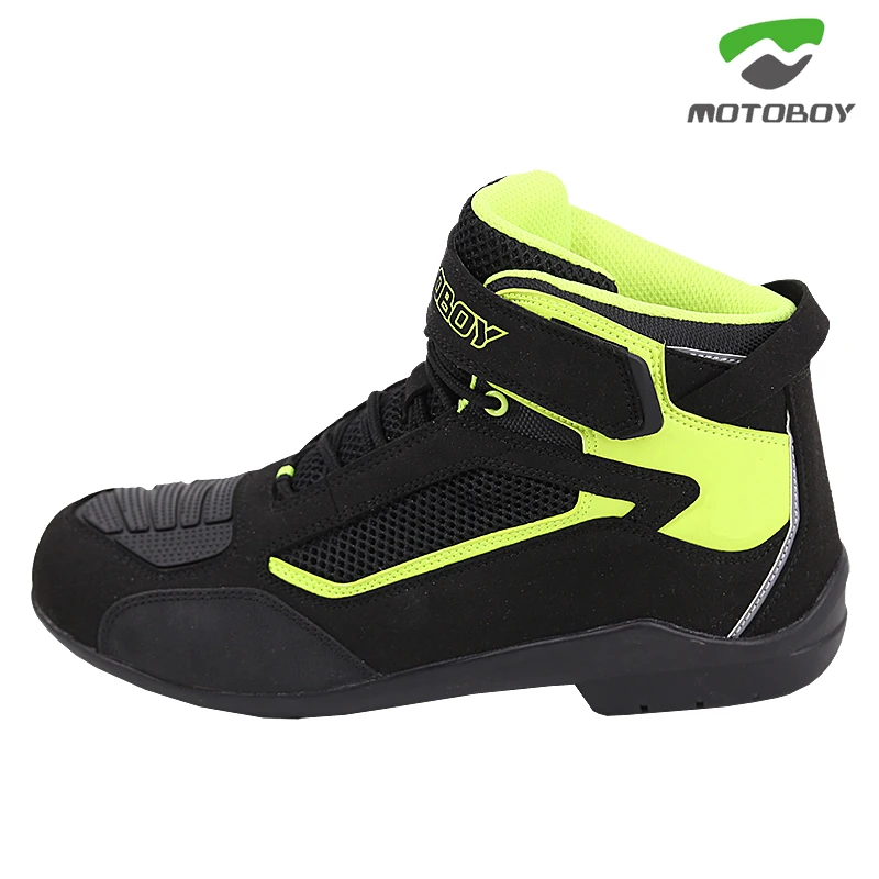 

New Motoboy Motorcycle High Ankle Racing Soft Non-slip Protective Bikes Race Motocross Motorbike Speed Motocross boots Shoes