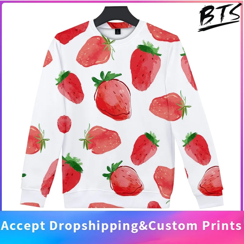 

O-Neck Sweatshirts Fruit 3D Printed SportsWomen/Men Fashion Long Sleeve Sweatshirt 2019 New Arrival Casual Streetwear Clothes