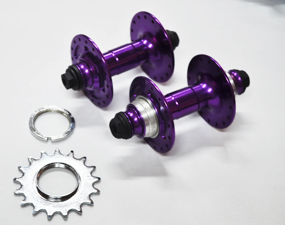 Kaufen Hohe qualität berühmte marke CNC aluminium Fixed gear bmx hub 4 versiegelt lager 32 lager bike hubs