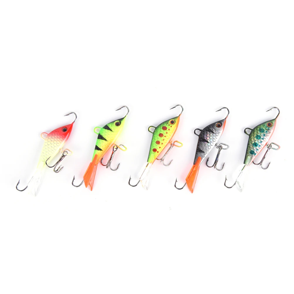1PCS Winter Ice Fishing Lure Vertical Jigging Lead Fish Bait Fishing