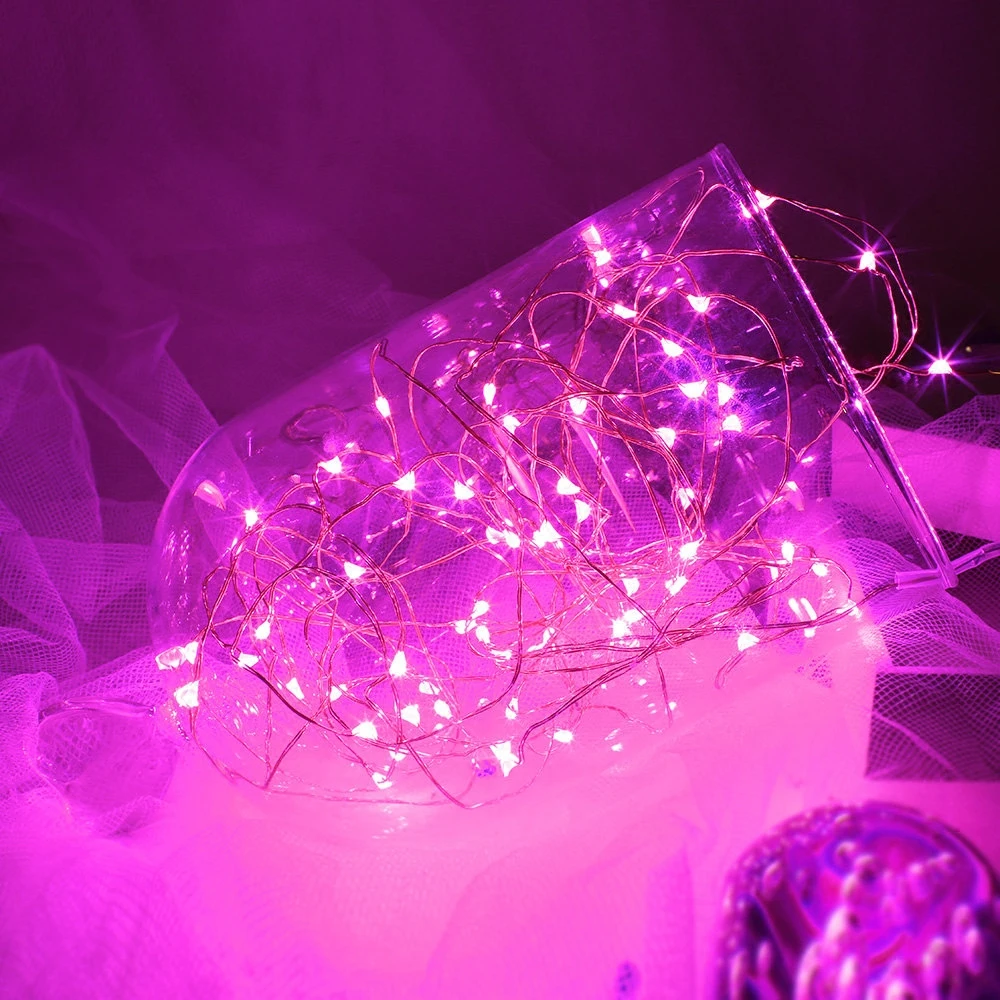 

10PCS Copper Wire String LED Fairy Lights 3M 30LEDs with AA Battery Operated for Wedding Table Centerpiece Decoration