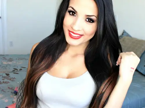 18 Inch Ashlee Simpson Dark Ombre Hair Straight Two Tone Indian