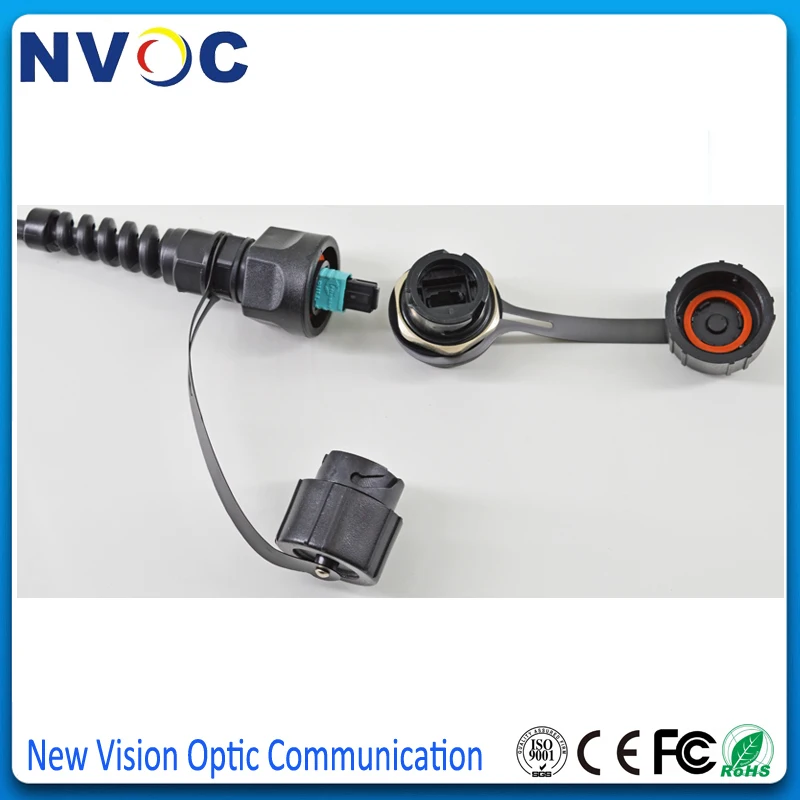 10 шт./лот наружный IP65/IP67 ODVA MPO SX волоконный адаптер С Пылезащитным колпачком
