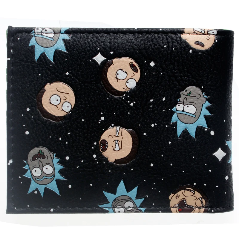 Кошелек Rick and Morty из искусственной кожи с двумя сложениями DFT-10069