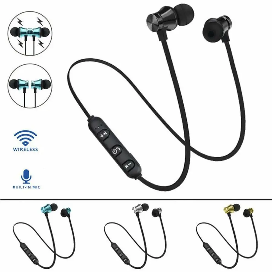 

RAVI Sports Wireless Magnetic XT11 Bluetooth Earphones Stereo Headset Earpieces Mini Earbuds For iphone X samsung S6 S8 xiaomi