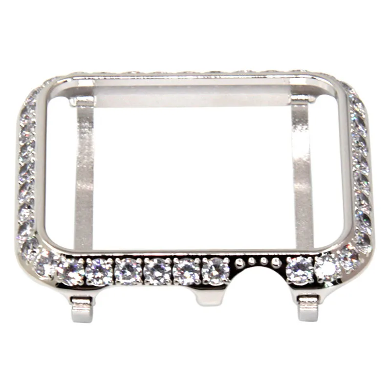 

For Smart Watch 38mm 42mm, Watch Case With Bling Crystal Diamonds Plate Watch Case Protective Frame For Watch Series 1/2/3