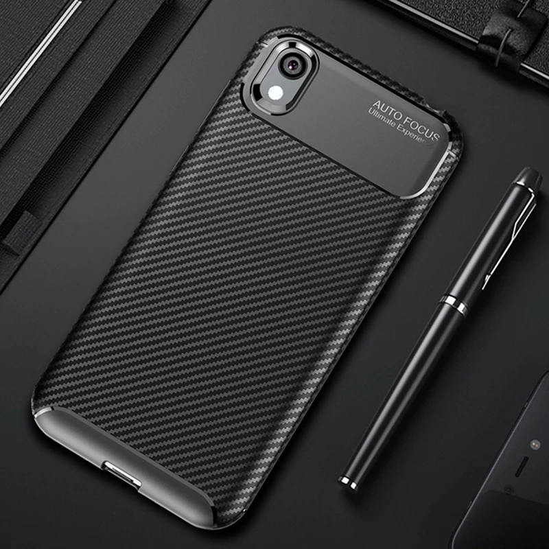 Чехол для Honor 8 S Роскошный чехол из углеродного волокна противоударный телефона
