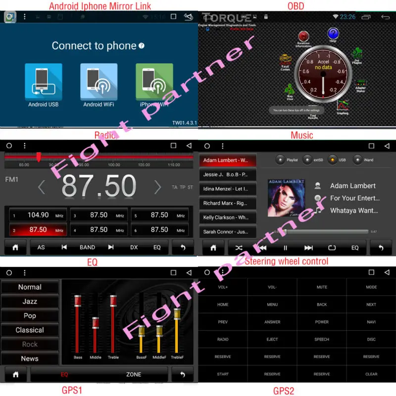 Clearance Sock New Big 9 inch Android 6.0 Car DVD player For Honda Accord7 Gps With Radio wifi 4