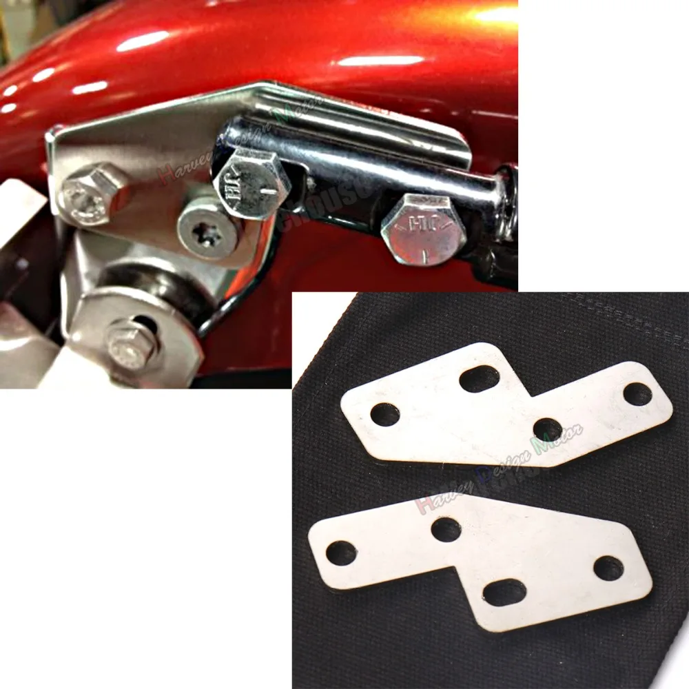 

Stainless FL Rear Fender Grab Bar Eliminator Brackets For Harley Bagger Wide Fender FLHX FLH/T