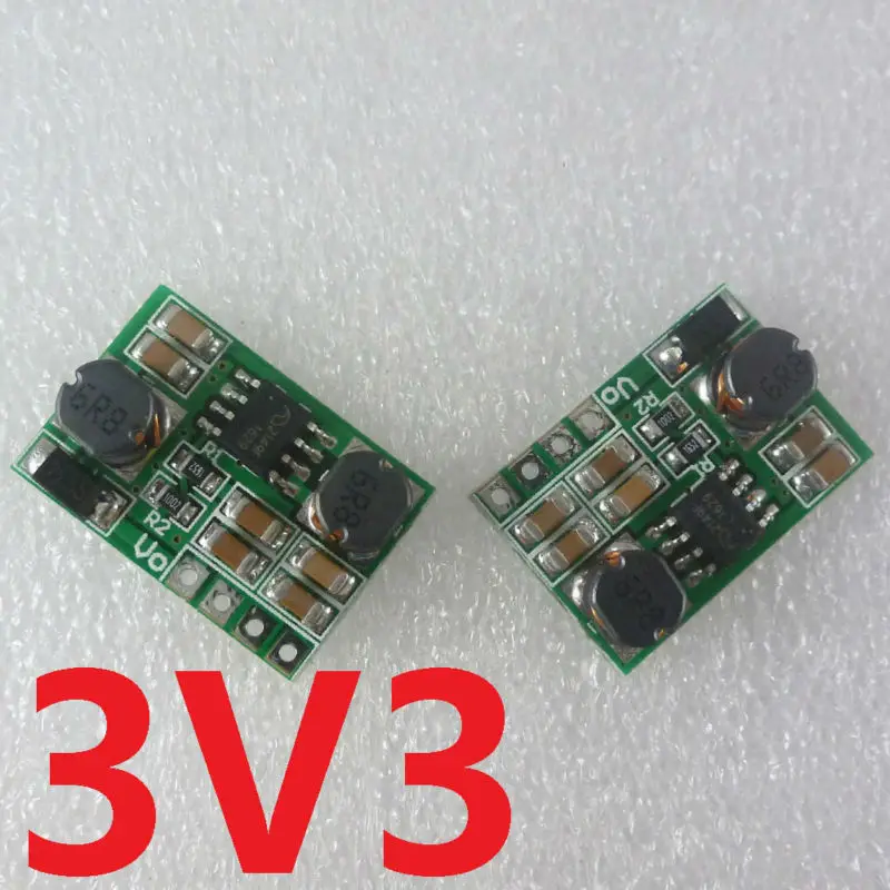 

2PCS Auto Buck-Boost DC DC Converter Voltage regulator module 0.9-6V to 3.3V for 18650 Solar Charger li lion battery