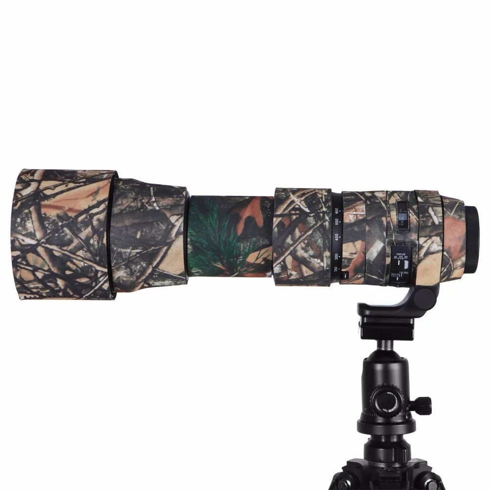 Contemporary Rubber Camouflage Neoprene Lens Coat Waterproof Lens Protective Coat Cover Camo Case For Sigma 150-600mm C version (10)